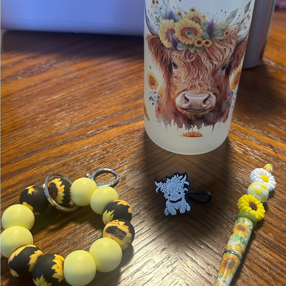 Sunflowers and Cows